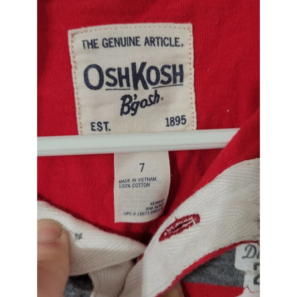 OshKosh B'gosh long sleeve polo size 7